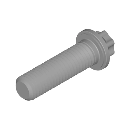 Bolt lan ngawut-awut kanthi fitur nyopir hexalobular hexalobular kanthi flange cilik