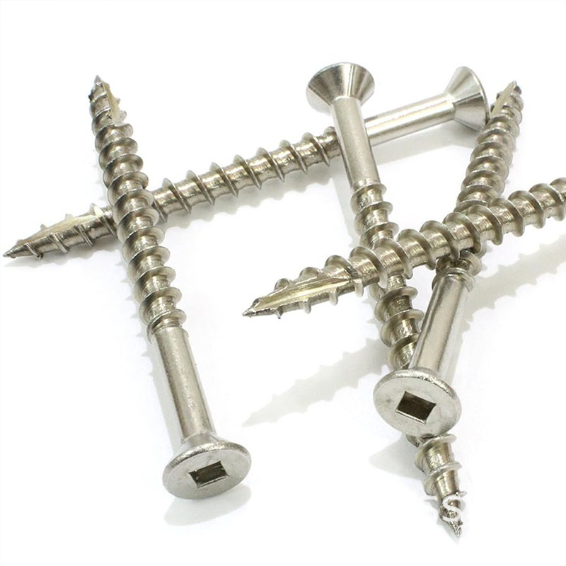 Screws Counterunk nganggo Slot Square