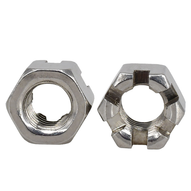 Hexagon Slotted and Benteng Nuts Gaya 2