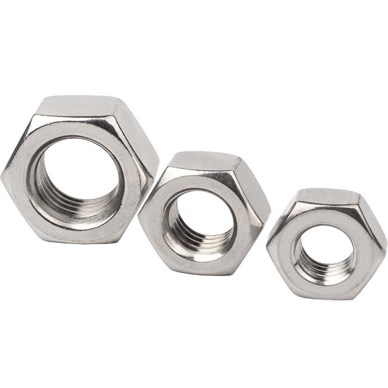 Hexagon tipis nut nut tanpa chamfer