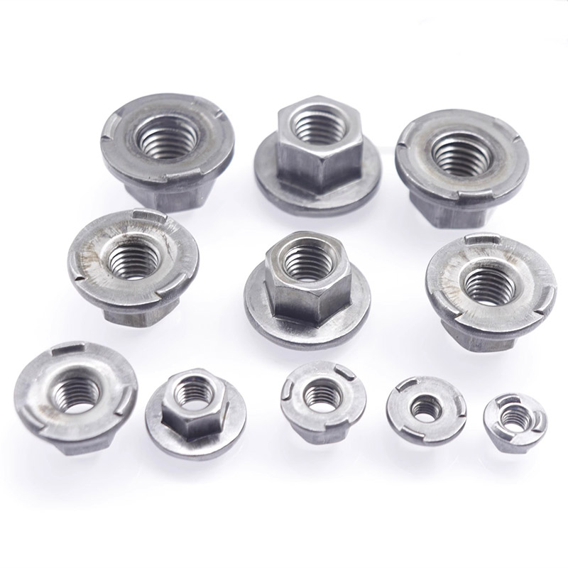 Efisiensi Dhuwur Weld Hexagon Nuts Kanthi Flange