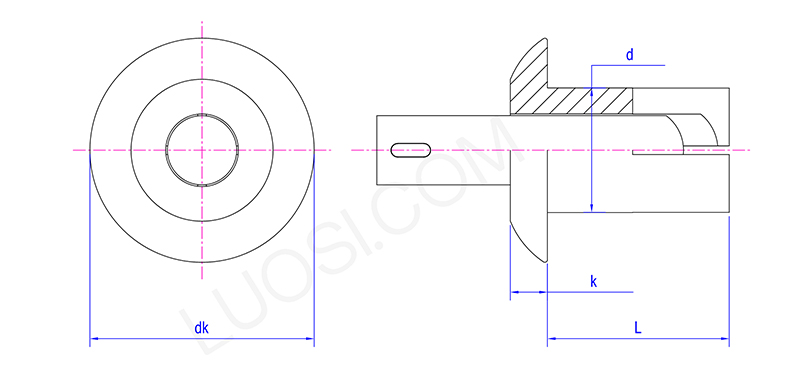 Structural Grade Core Penetrating Rivet