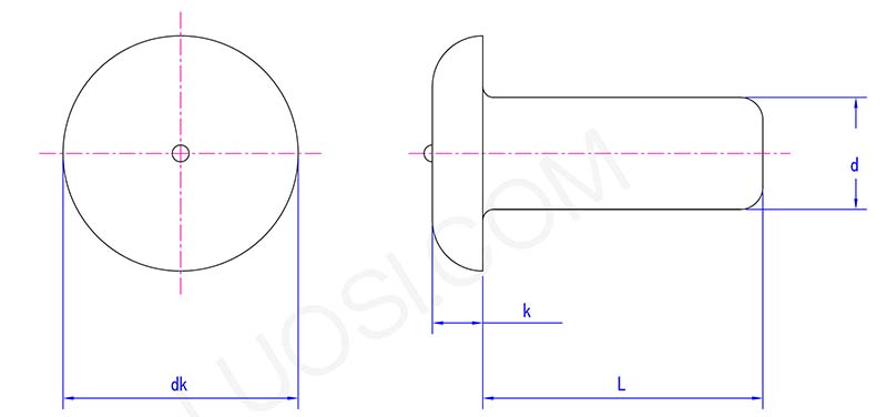 Pan Head Stud parameter