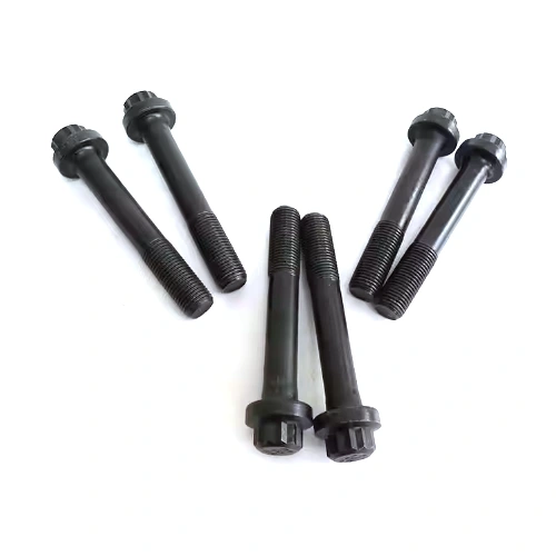 MJ Thread 12 Sudut Kepala Bolt Kanthi Bolongan Flange